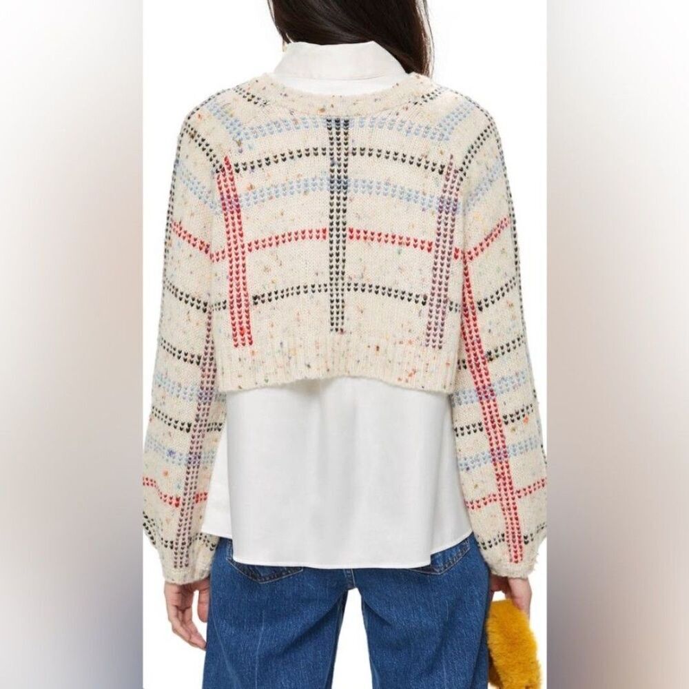 Topshop Check Pattern Sweater - Picture 3 of 12